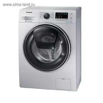 Стиральная машина Samsung WW65K42E00SDLP, класс A, 1200 об/мин, 6.5 кг, серебристая