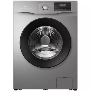 Стиральная машина TCL TWOF-607W10S1, класс А+, 1000 об/мин, до 7 кг, с паром, серебристая