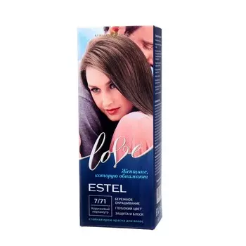 Стойкая крем-краска для волос ESTEL LOVE коричневый перламутр