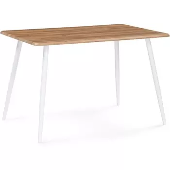 Стол деревянный Кангас металл, дуб вотан/белый 80x120x77 см