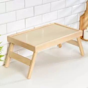 Столик для завтрака складной из липы "Руссо", 50×30см
