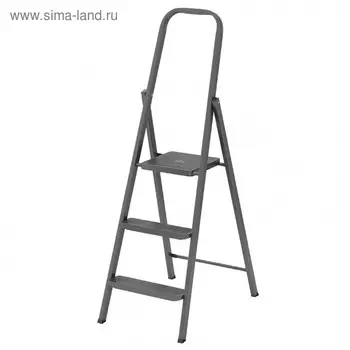 Стремянка "СИБРТЕХ" 97943, стальная, компактная, 3 ступени