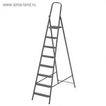 Стремянка "СИБРТЕХ" 97948, стальная, компактная, 8 ступеней