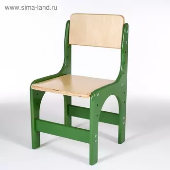 Стул детский регулируемый Альфа 00-1, Зеленый/Лак
