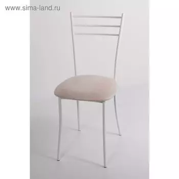 Стул на металлокаркасе Хлоя СТ белый/нубук белый