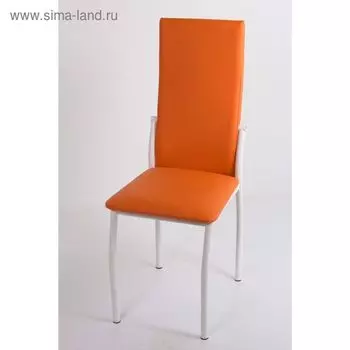 Стул на металлокаркасе Про СТ белый/оранжевый