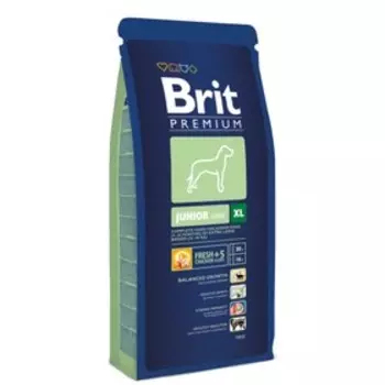 Сухой корм Brit Premium Dog Puppy&Junior Large&Giant для щенков, курица, 15 кг