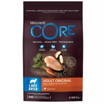 Сухой корм CORE для собак крупных пород, из курицы, 10 кг
