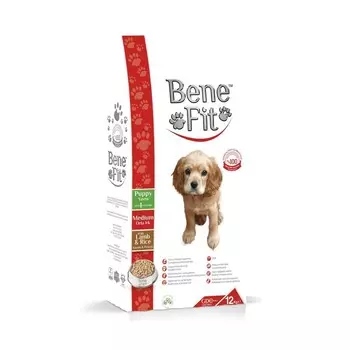 Сухой корм для щенков Benefit Puppy Medium with Lamb & Rice, 12 кг