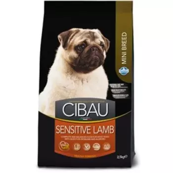Сухой корм Farmina Cibau Sensitive для собак мини пород, ягнёнок, 2.5 кг