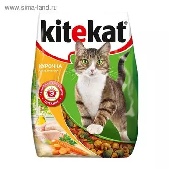 Сухой корм KiteKat «Аппетитная курочка» для кошек, 350 г