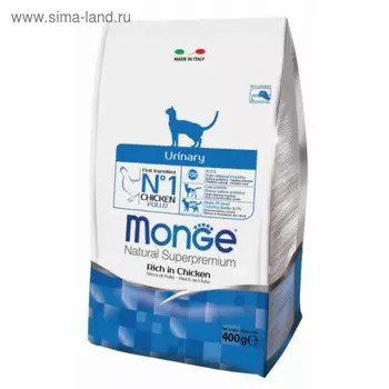 Сухой корм Monge Cat Urinary для кошек, профилактика МКБ, 400 г