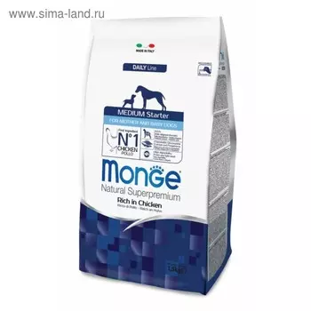 Сухой корм Monge Dog Medium Starter для щенков средних пород, 1.5 кг
