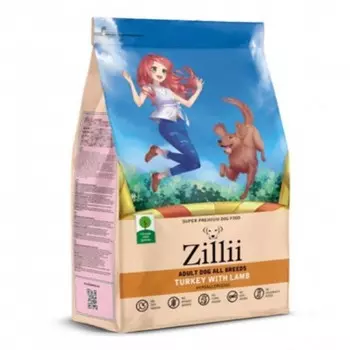 Сухой корм ZILLII Dog Adult для собак, индейка и ягненок, 3 кг