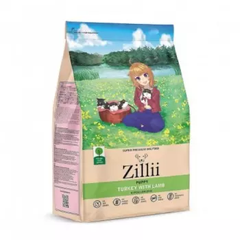 Сухой корм ZILLII Puppy для щенков, индейка и ягненок, 800 г