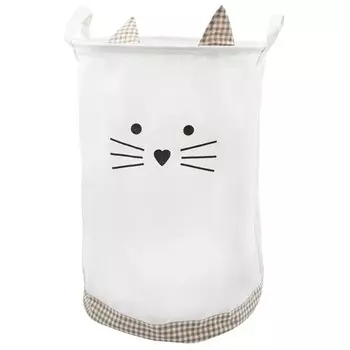 Сумка-мешок для игрушек «Котёнок», на утяжке, 35х35х52 см, бежевая