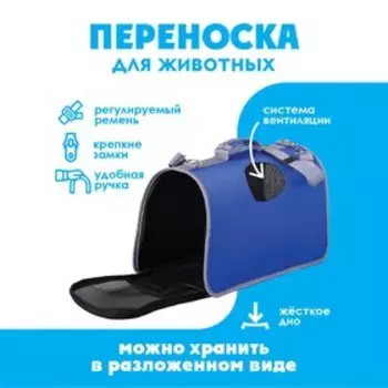 Сумка-переноска раскладная, каркасная Travel 45x27x20 см