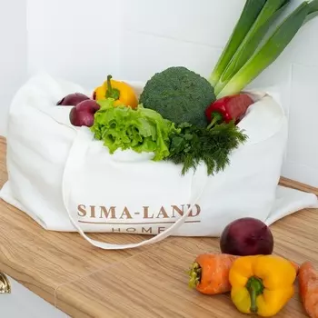 Сумка шоппер SL Home, 5272 см, белая