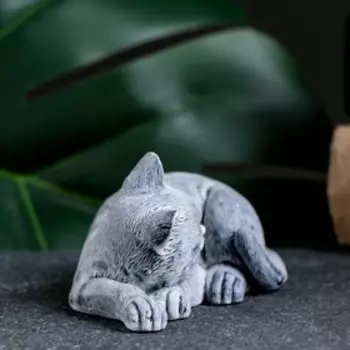 Сувенир "Кошка спящая" 5см