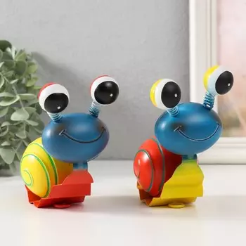 Фигурка металл «Улыбчивая улитка», 156.512 см, МИКС
