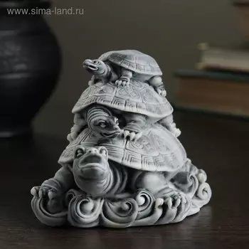 Фигурка «Три черепахи пирамидкой», 8 см