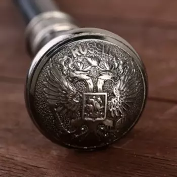 Сувенирная трость с клинком 30 см, набалдашник: Герб РФ
