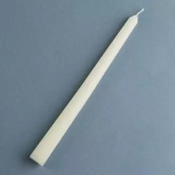 Свеча античная, 2.225 см, лакированная белая