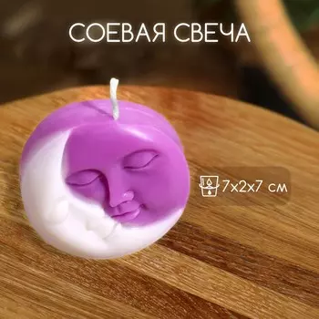 Свеча фигурная формовая «Добрая ночь», 727 см, соевый воск