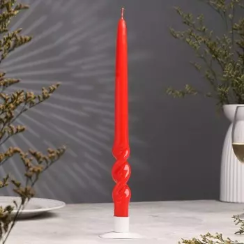 Свеча флекс, 3,5х33 см, 10 ч, 88 г, красная