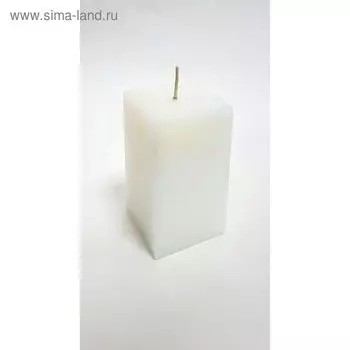 Свеча куб, белая, 5х10см