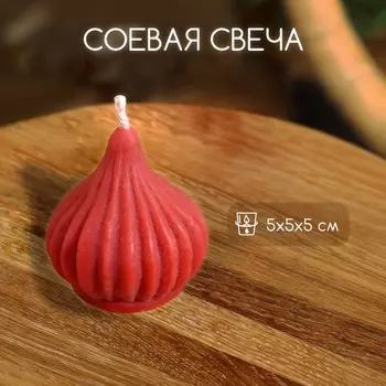 Свеча «Луковица», 555 см, соевый воск, МИКС