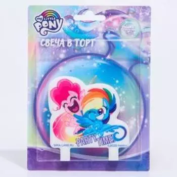 Свеча в торт "Party time", Little Pony