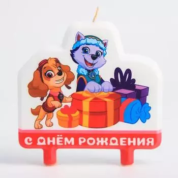 Свеча в торт "С Днем рождения"