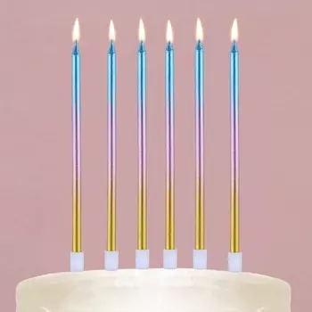 Свечи для торта Make a wish, 6 шт., 130.5 см