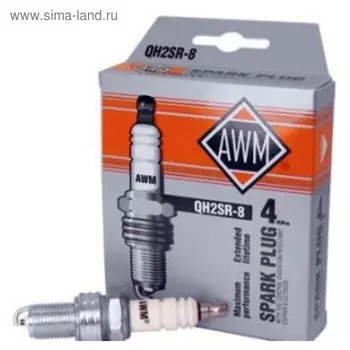Свечи зажигания AWM, QF3SR-8, медь, набор 4 шт