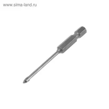 Сверло по стеклу и кафелю STRONG СTC-04200003, 3 мм, шестигранный хвостик, 2 резца