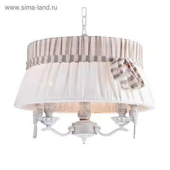 Люстра Maytoni ARM013-33-W, 3хE14, 40Вт, 45х45х86 см, цвет белый антик