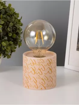 Светильник «Цилиндр» малые сердца LED 2хАА 8.58.517 см