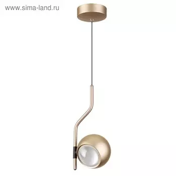 Светильник Elon, 2x5Вт LED, 4000К, 250лм, цвет золото
