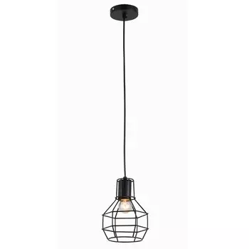 Светильник подвесной Escada, 1129/1S (Black). 1х60Вт, E27, 150х150х1100 мм, цвет чёрный