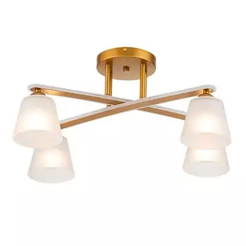 Светильник потолочный Escada, 1101/4PL. 4х60Вт, E27, 520х370х260 мм, цвет золото
