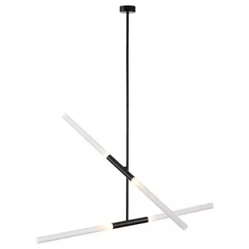 Светильник потолочный Odeon Light. Soho, 4х40Вт, G9, 1100х30х1000 мм, цвет чёрный