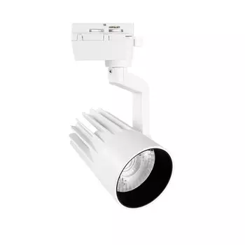 Светильник-прожектор светодиодный трековый Uniel, 30 Вт, IP40, LED, 4000К, 3000 Лм, 145х80х123 мм, цвет белый