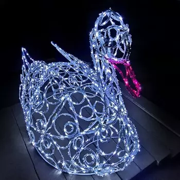 Светодиодная фигура «Лебедь», 170 170 100 см, 150 Вт, 220 В