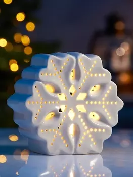Светодиодная фигура «Снежинка большая», 11511 см, 1 LED, на батарейках LR443 шт., тёплый белый свет