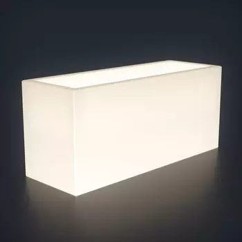 Светодиодное кашпо Horizont L, 127 56 45 см, IP65, аккумулятор, свечение RGB