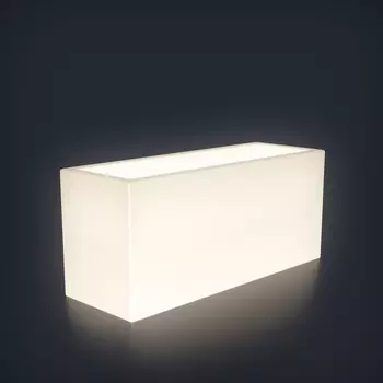 Светодиодное кашпо Horizont S, 78.5 32 31 см, IP65, аккумулятор, свечение RGB