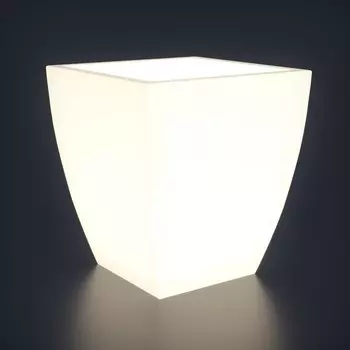 Светодиодное кашпо Linea L, 72 136 72 см, IP65, аккумулятор, свечение RGB