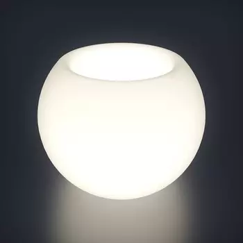 Светодиодное кашпо Sphere L, 102 87 102 см, IP65, аккумулятор, свечение белое