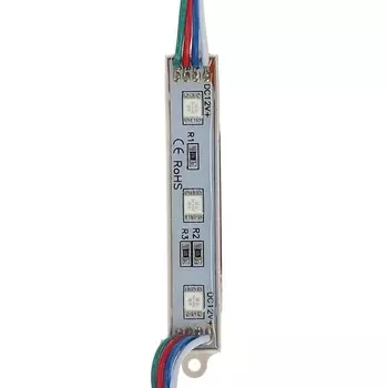Светодиодный модуль SMD5050, 3 LED, 15 Lm/1LED, 1W/модуль, IP65, RGB, набор 20 шт.